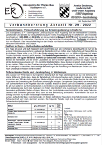 Verbundberatung Aktuell Erzeugerring Südbayern